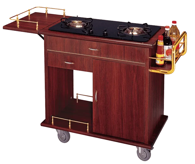 ترولی گازی شعله دار flambe